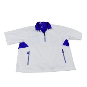 Medalist Golf Club Zero Restriction Windbreaker Short Sleeve Pullover Men's XL